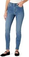Amazon Essentials Women's High Stretch High-Rise Skinny Jeans, Medium Blue, 10 Short