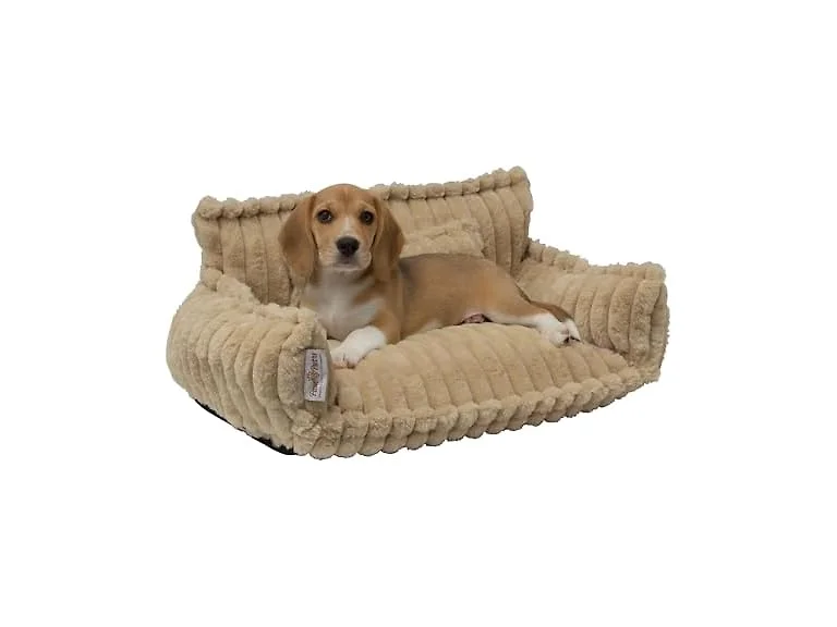 Paws & Purrs Grooved Pet Bed for Small to Medium Dogs