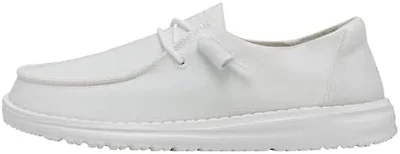 Hey Dude Womens Shoes, Wendy Slub Canvas, White, 41