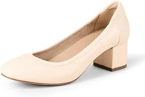 Amazon Essentials Women's Ballet Pumps, Pale Beige, 10