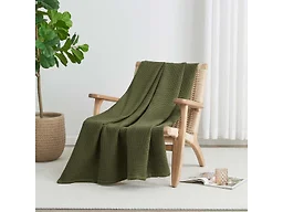 Waffle Weave Thermal Throw Blanket