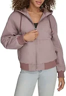Levi's Women's Workwear Hoody Bomber, Purple Dove (Filled), Medium