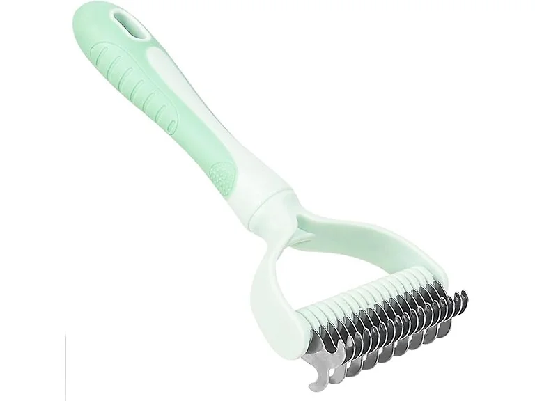 Dematting Comb for Dog and Cat, 2 In 1 Double Grooming Brush