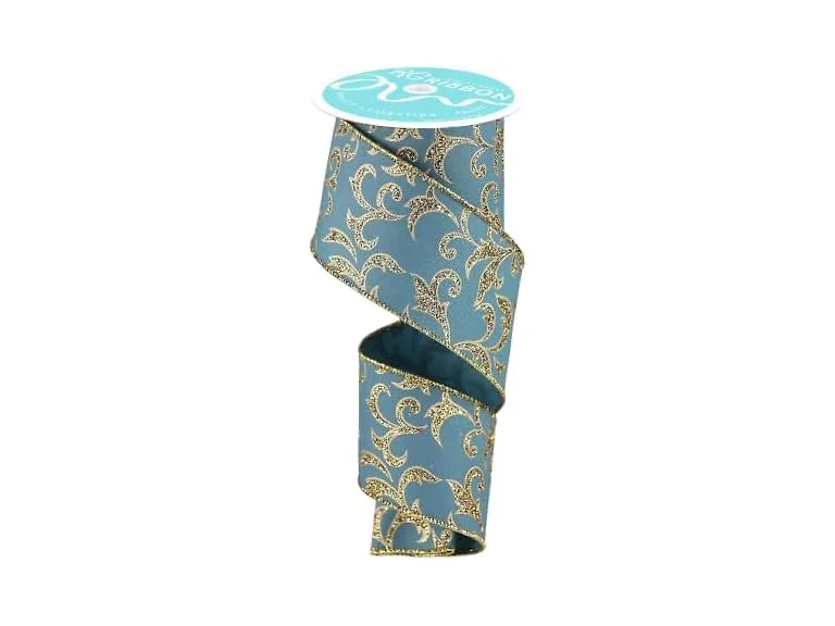 RG Ribbon 1.5" Filigree Swirl Acanthus