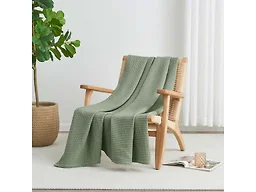 Waffle Weave Thermal Throw Blanket