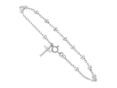 Sterling Silver Rosary Bracelet