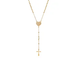 Iron Saints LGR-46-007N Heart of Devotion Rosary Gold