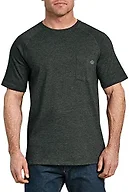 Dickies Men's Short Sleeve Performance Cooling Tee Shirt, Hunter Heather, 2X