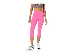 Amazon Essentials Women's High Waisted Active Sculpt Exercise Shaping Capri Leggings, Bright Pink, Medium