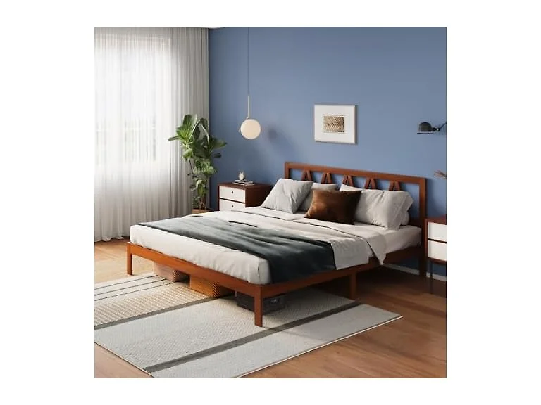 Avenco 12in Solid Wood Platform Bed King