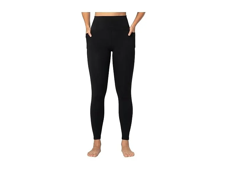 Sunzel Womens Leggings 25in S Black W/pockets
