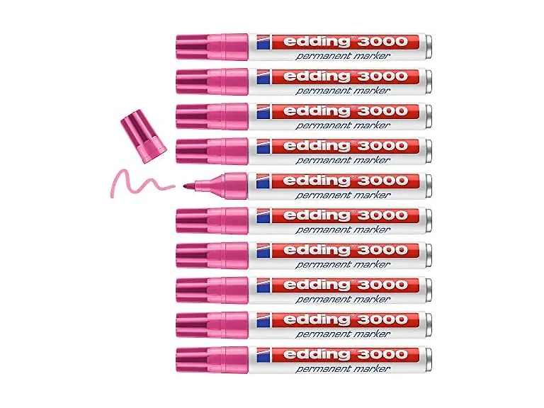 edding 3000 permanent marker - zwart - 10 sti
