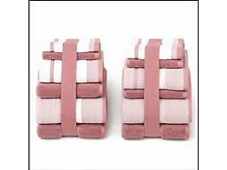Noble House NH-12Pcs 2Tone Towel Set - Rose 12-Piece Set 