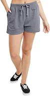Hanes Womens Originals Tri-Blend with Pockets, Lightweight Jersey Shorts, 2.5" Casual, Athletic Navy Pe Heather, X-Large US