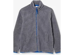 Amazon Essentials Boys' Fleece Lined Sherpa Full-Zip Jacket, Dark Grey, X-Small
