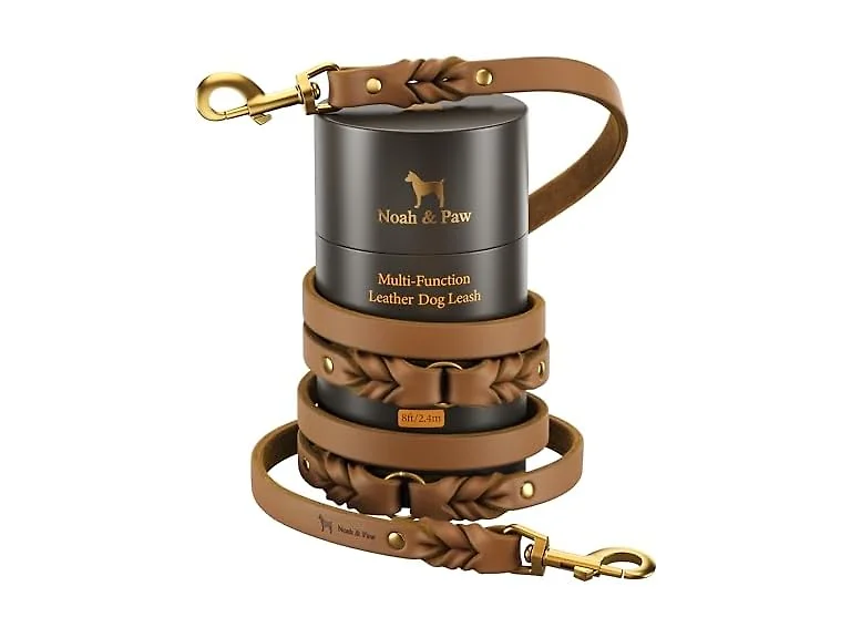 NOAH & PAW Leather Dog Leash