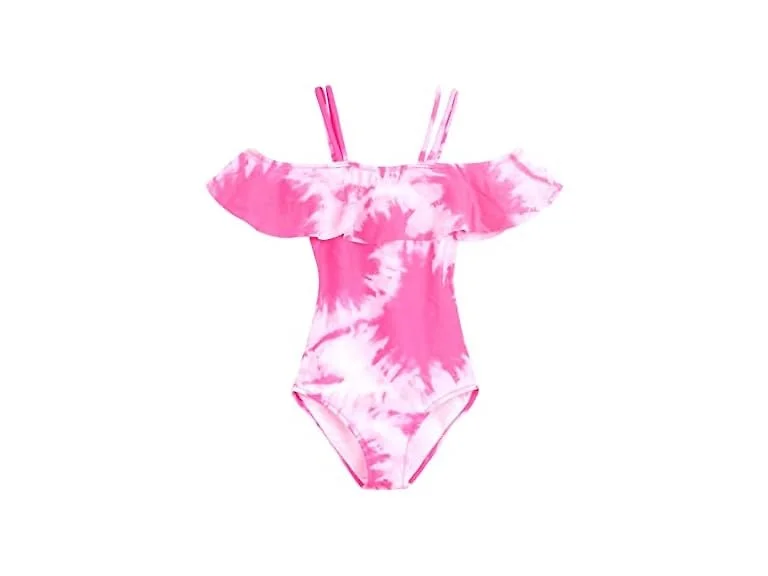 Kanu Surf Girls' Peggy Off Shoulder One Piece (3T)