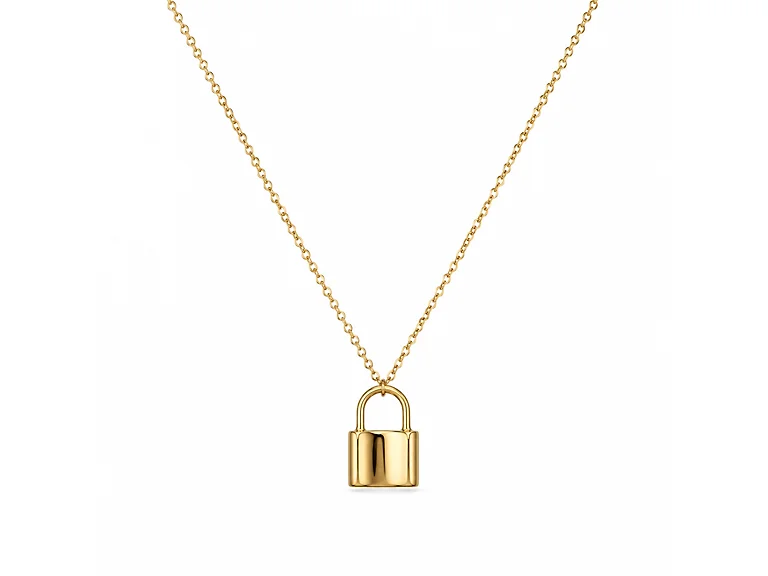 18K Gold Plated Locket Pendant Necklace