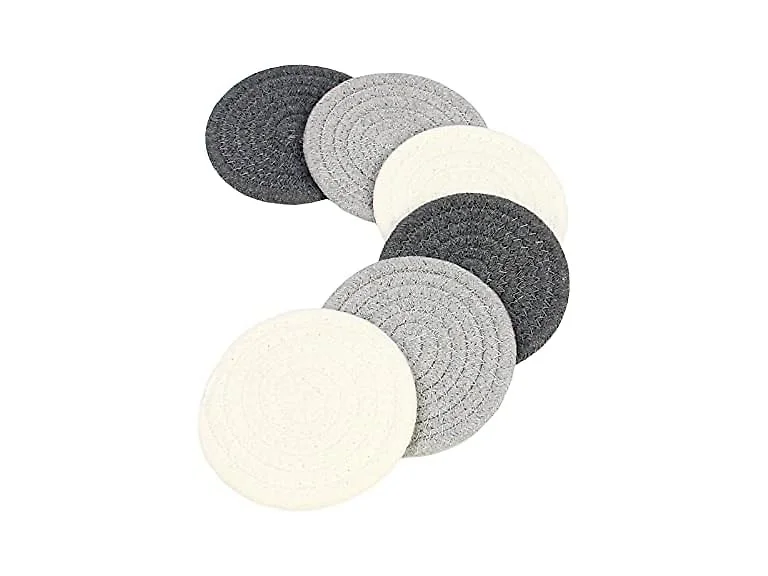 Casaphoria Cotton Coasters - Black/White