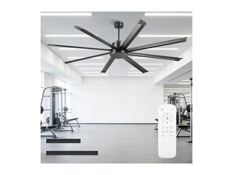 Parrot Uncle F8013 84" Large Ceiling Fan Black