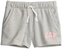GAP Girls Logo Shorts Light Heather Grey B08 L