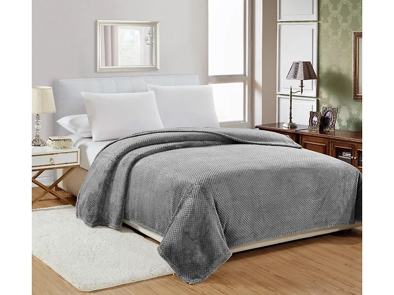 Popcorn Textured Microplush Blanket