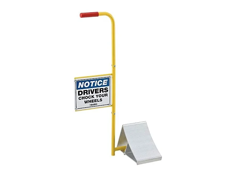 Global Industrial Wheel Chock with Safet