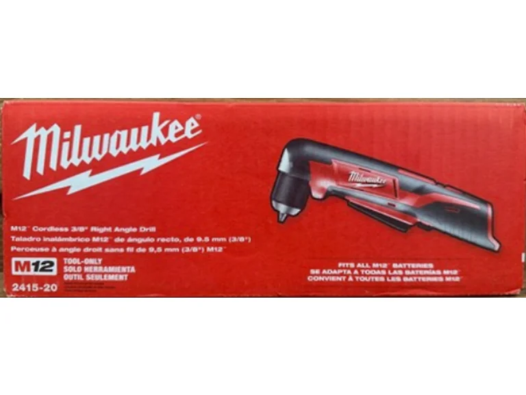 Milwaukee 2415-20 M12 12V Right Angle Drill
