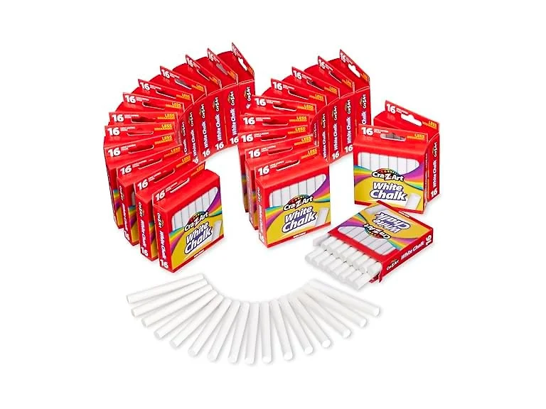 Cra-Z-Art White Chalk Sticks Bulk Pack