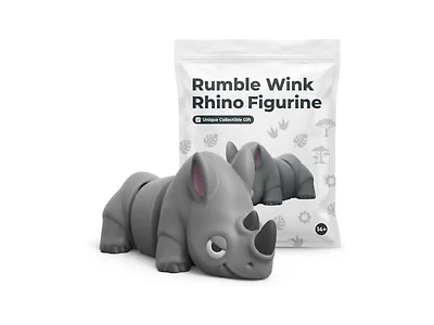 Generic Rumble Wink Rhino Collectible Figurine -