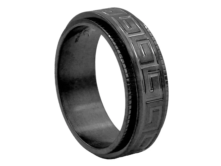 Greek Key Spinner Ring