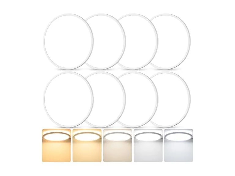GoBright B0FT7QZTJG 8-Pack Flush Mount LED Ceiling