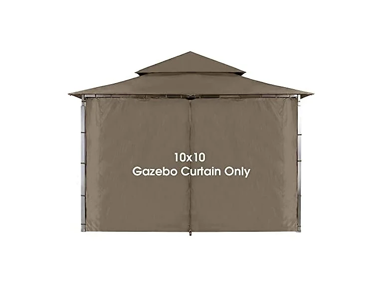ABCCANOPY Gazebo Replacement Privacy Curtain 10' x 10'