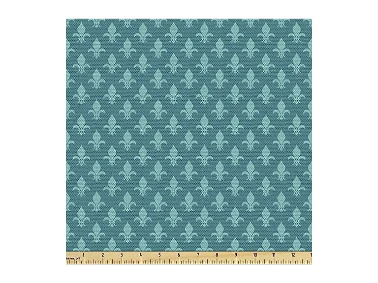 Ambesonne Fleur de Lis Fabric by The Yard, Classical