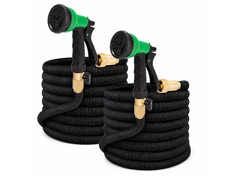 2-Pack 25ft Expandable Hose w/ Nozzle