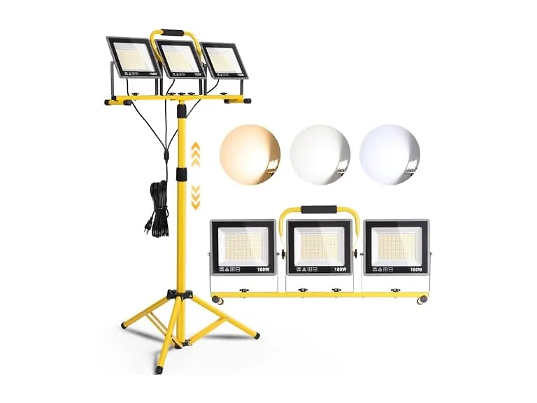 31000 Lumen LED Work Lights with Stand