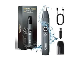 Rechargeable Ear and Nose Hair Trimmer,12000 RPM Powerful Motor with Dual Edge Blades, Waterproof, USB Type-C, Easy to Clean Travel Size