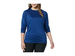 Amazon Essentials Women's Long Sleeve Rash Guard, Navy, X-Small