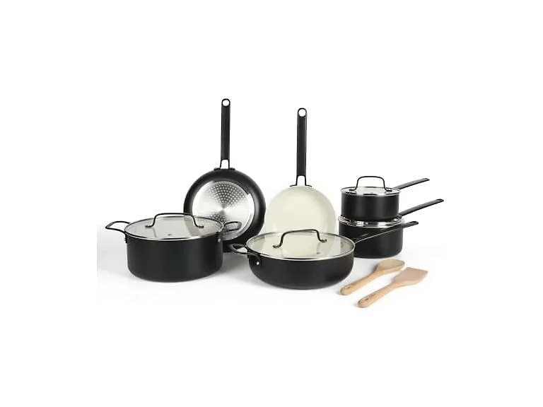 Martha Stewart Ceramic Interior 12 Piece Cookware set 