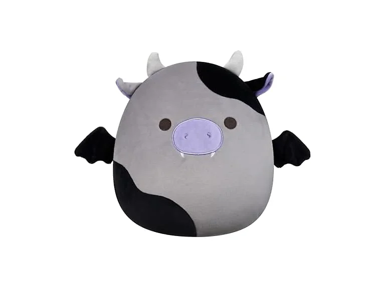 Squishmallows Original 12" Bridgette Grey and Black Cow Bat