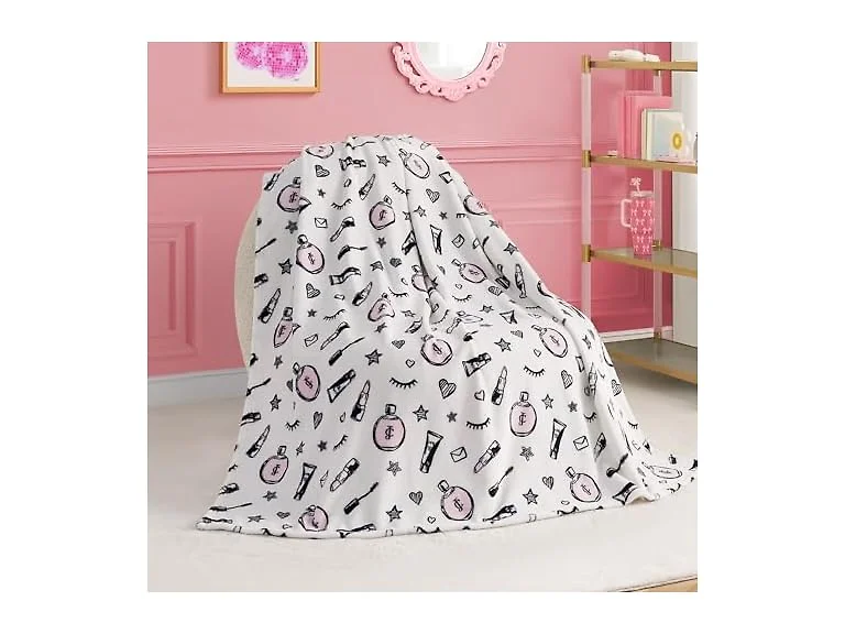 Juicy Couture 50x70" Plush Throw, Glam Girl