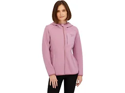 Reebok Womens Zip-Up Honeycomb Fleece Jacket, Orchid Pink, M