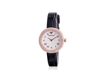 Emporio Armani Leather Ladies Watch 11356
