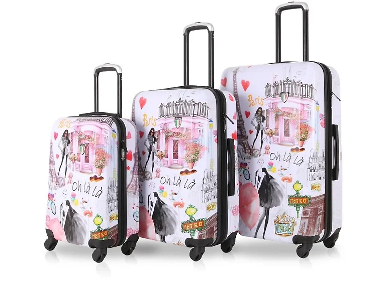 TUCCI Italy Paris Love Art 3PC Luggage