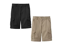 2PK Boys Stretch Cotton Cargo Shorts
