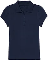 Girls SS Stretch Pique Polo Shirt
