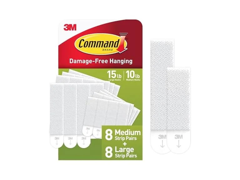 Command 15 & 10 lb Assorted Strips