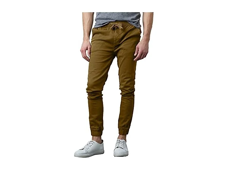 Galaxy by Harvic Men's Basic Stretch Twill Joggers