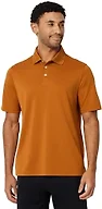 Amazon Essentials Men's Regular Fit Golf Polo Shirt, Moisture-Wicking Quick Dry, Recycled Polyester, Short Sleeve, Caramel, Medium