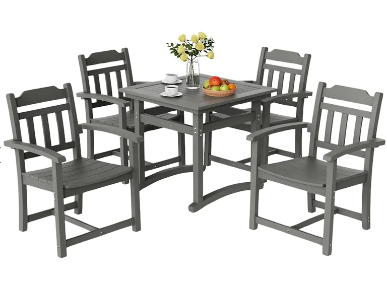 5 Piece Garden Furniture Set 1 Table